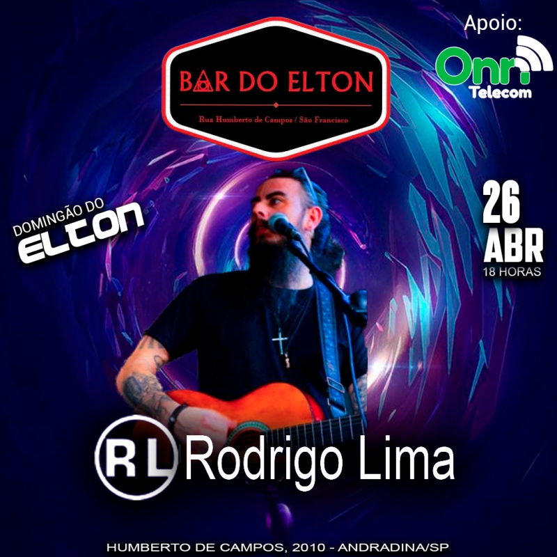 Evento bar-do-elton---domingo---2604---18h---rodrigo-lima