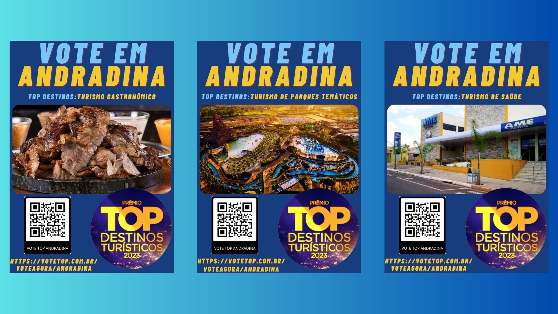 Popup Andradina está concorrendo ao prêmio Top Destinos Turísticos 2023- Vote Agora!