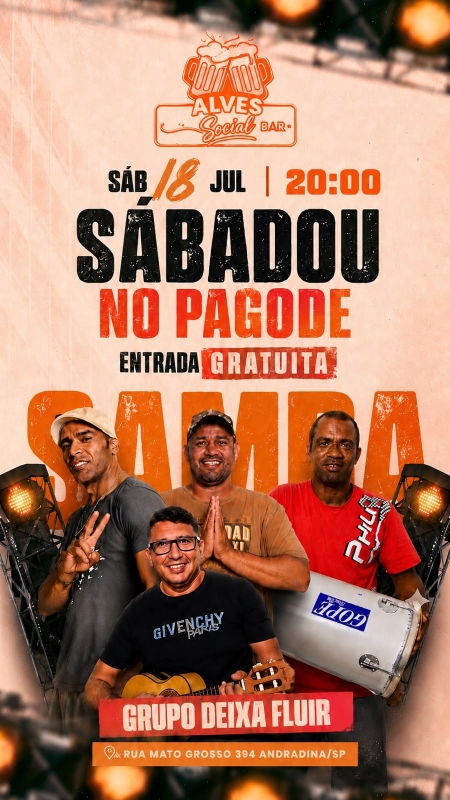 Evento alves-social-bar---sabado---1807---20h---grupo-deixa-fluir