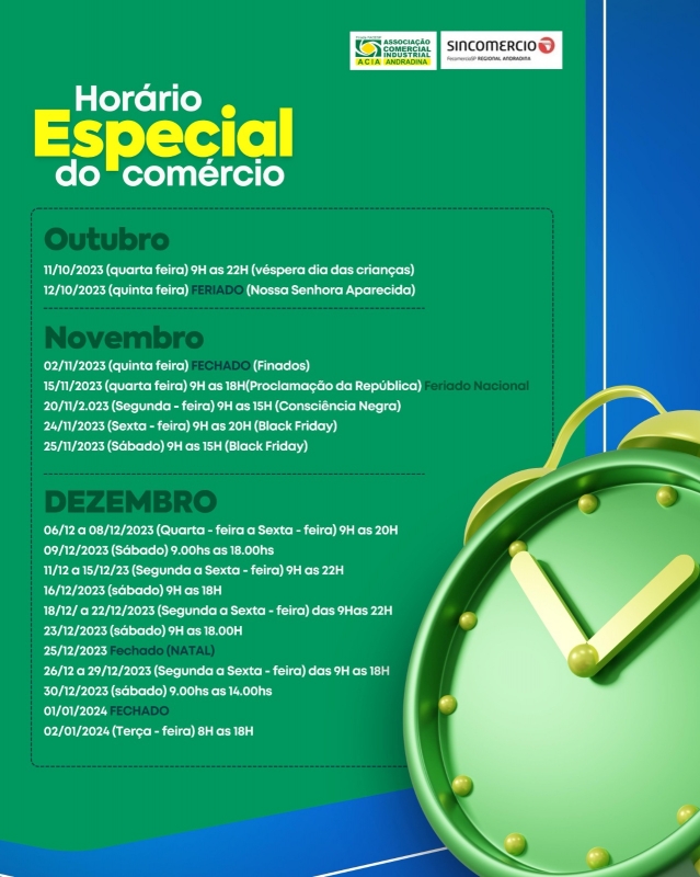 Evento calendario-do-horario-comercial-de-andradina