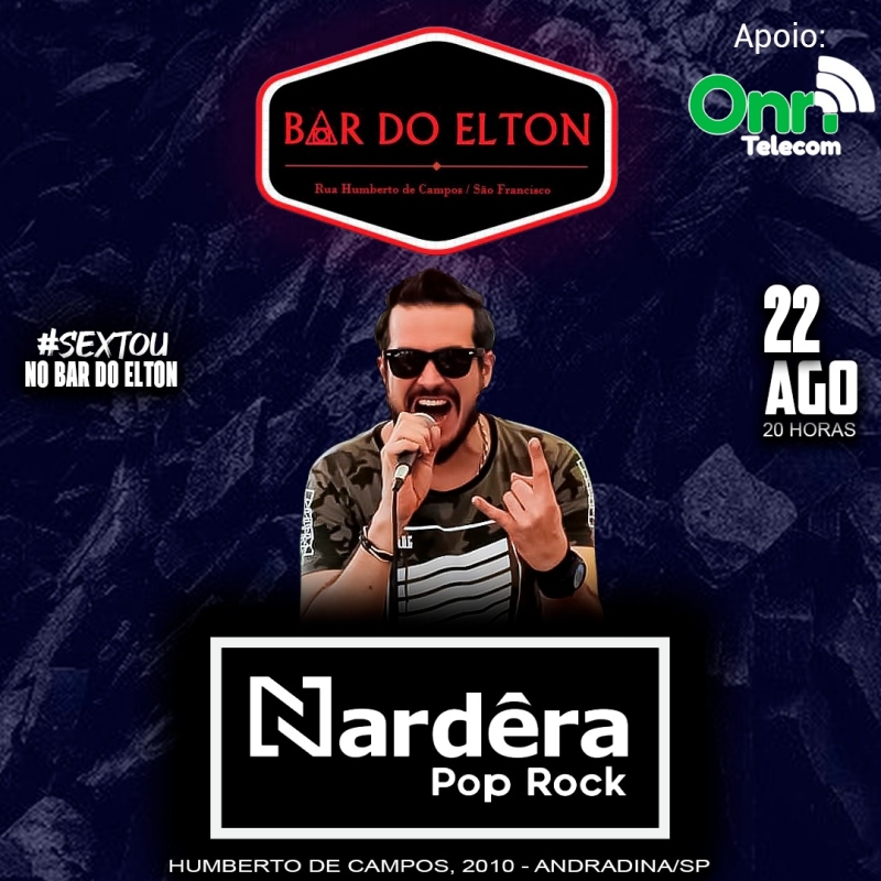 Evento bar-do-elton---sexta----2208---20h---nardera-pop-rock
