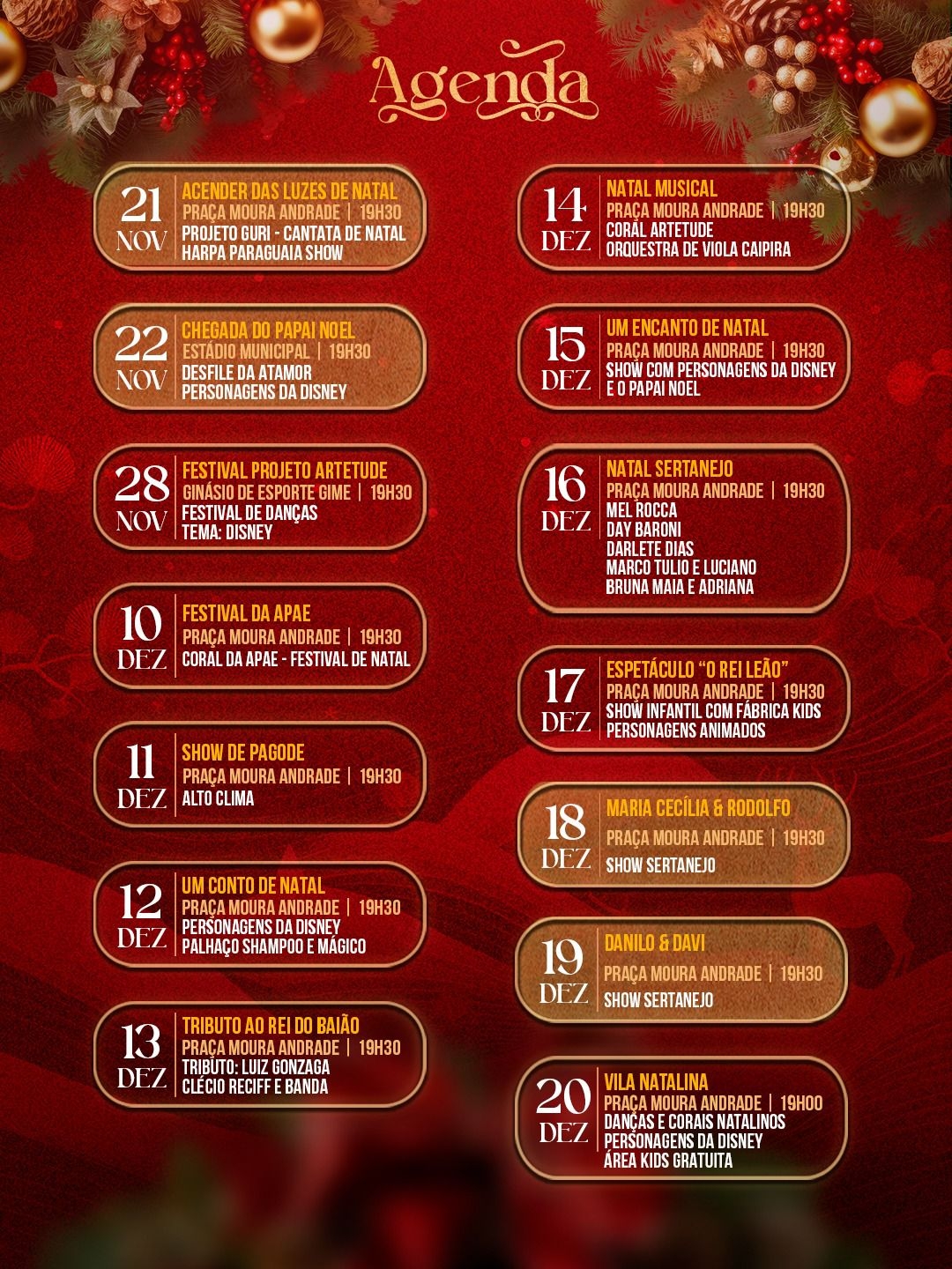 Popup AGENDA NATAL ENCANTADO 2025