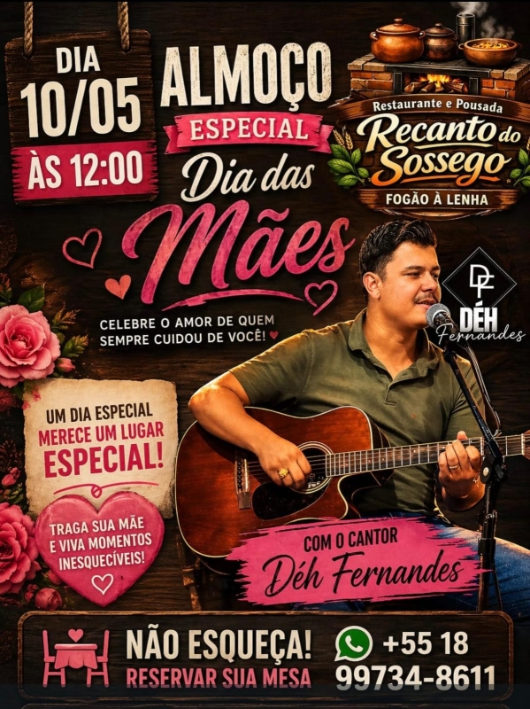 Evento recanto-do-sossego---1005---domingo---12h---deh-fernandes